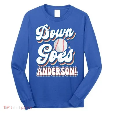 Down Goes Anderson Long Sleeve Shirt