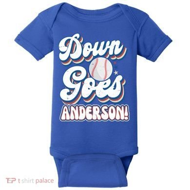 Down Goes Anderson Baby Bodysuit
