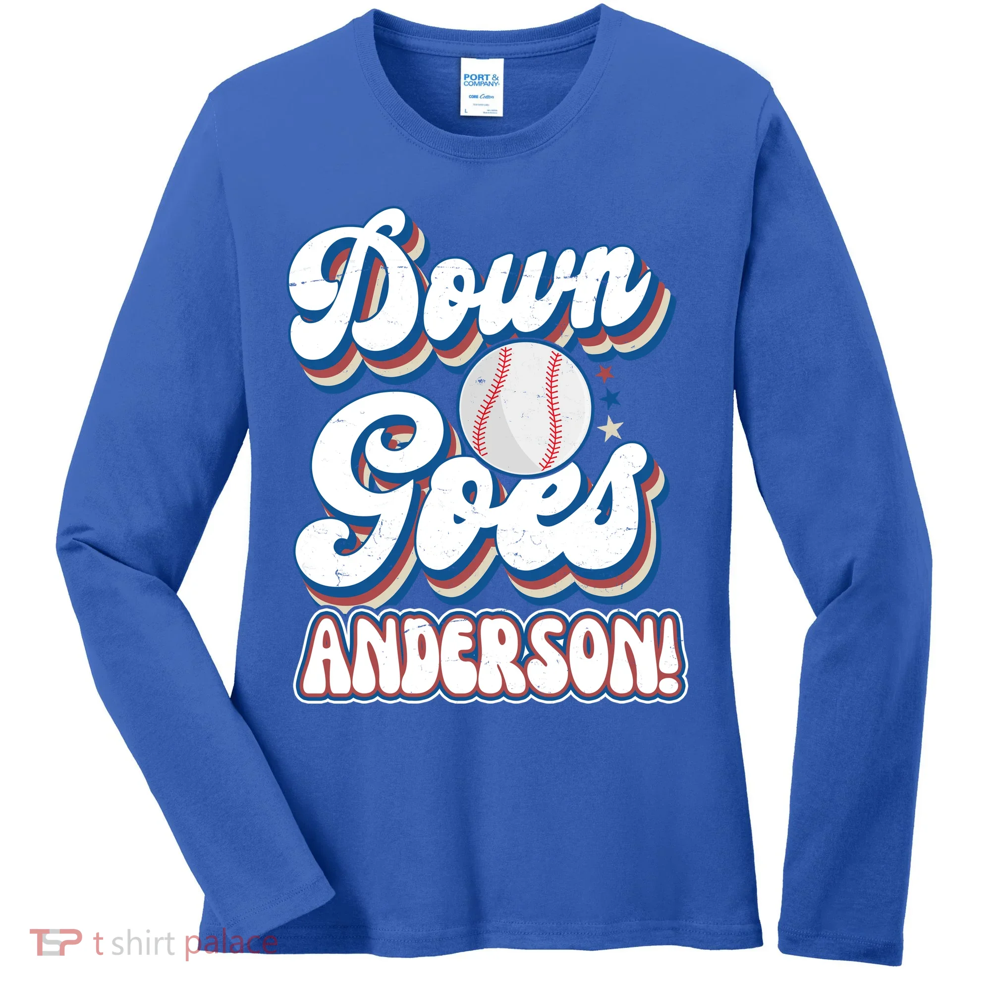 Down Goes Anderson Women's Long Sleeve Shirt