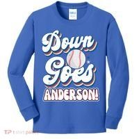 Down Goes Anderson Kids Long Sleeve Shirt thumb 0