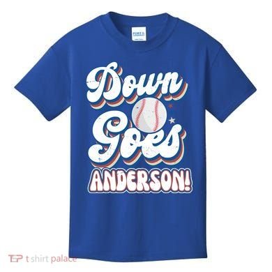 Down Goes Anderson Kids T-Shirt