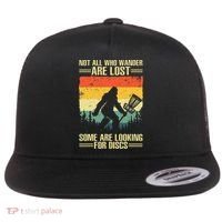 Disc Golf Art Disc Golf Player Flat Bill Trucker Hat thumb 0