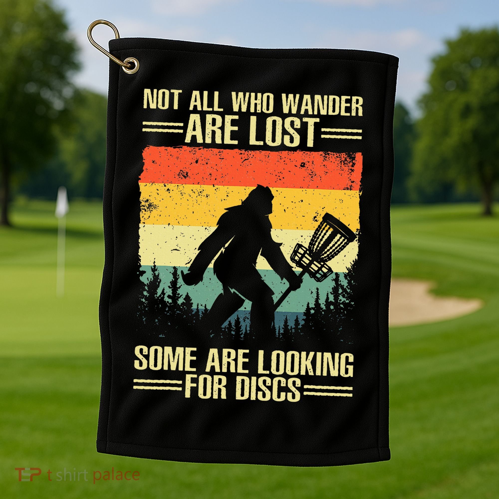Disc Golf Art Disc Golf Player Golf Towel