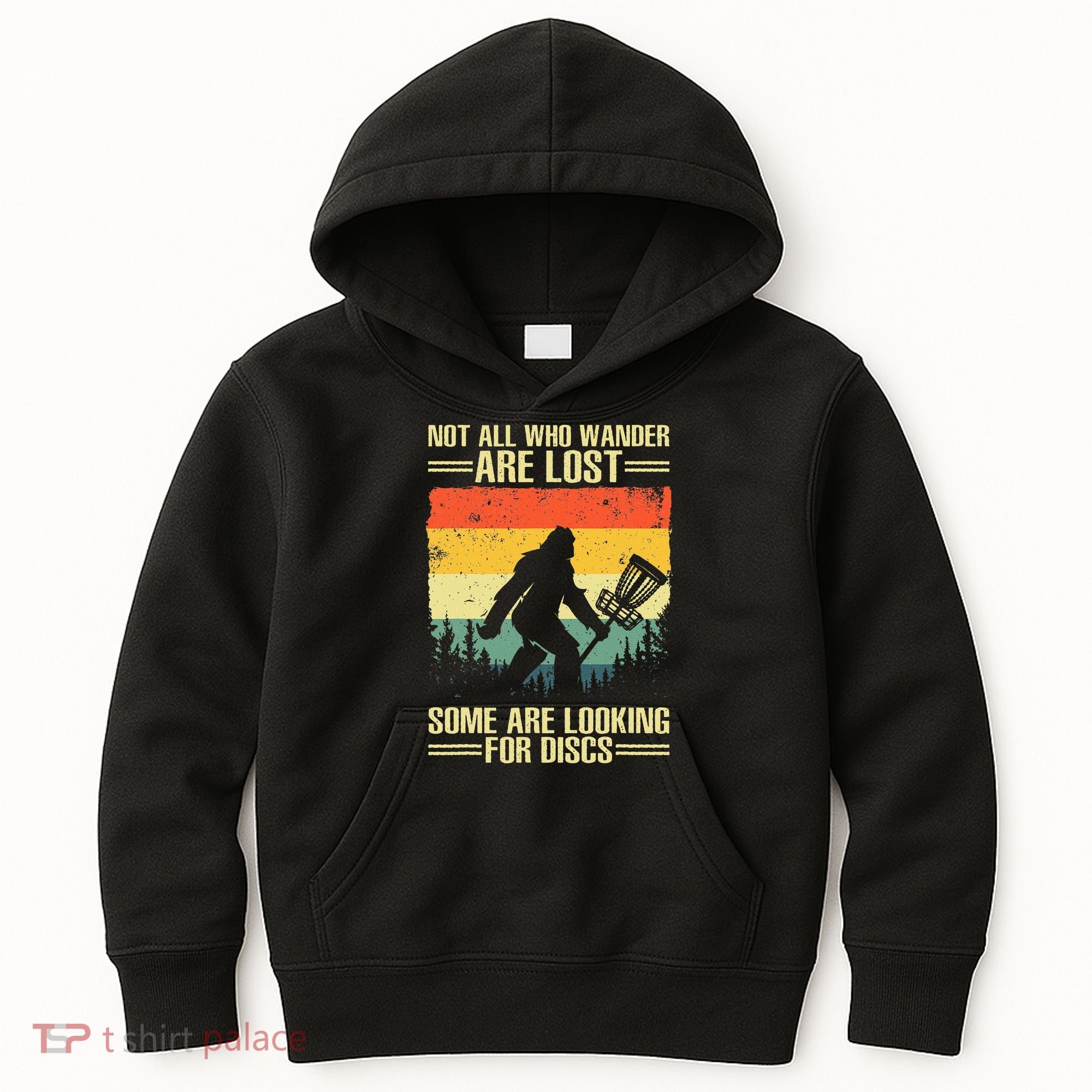 Disc Golf Art Disc Golf Player Kids Hoodie
