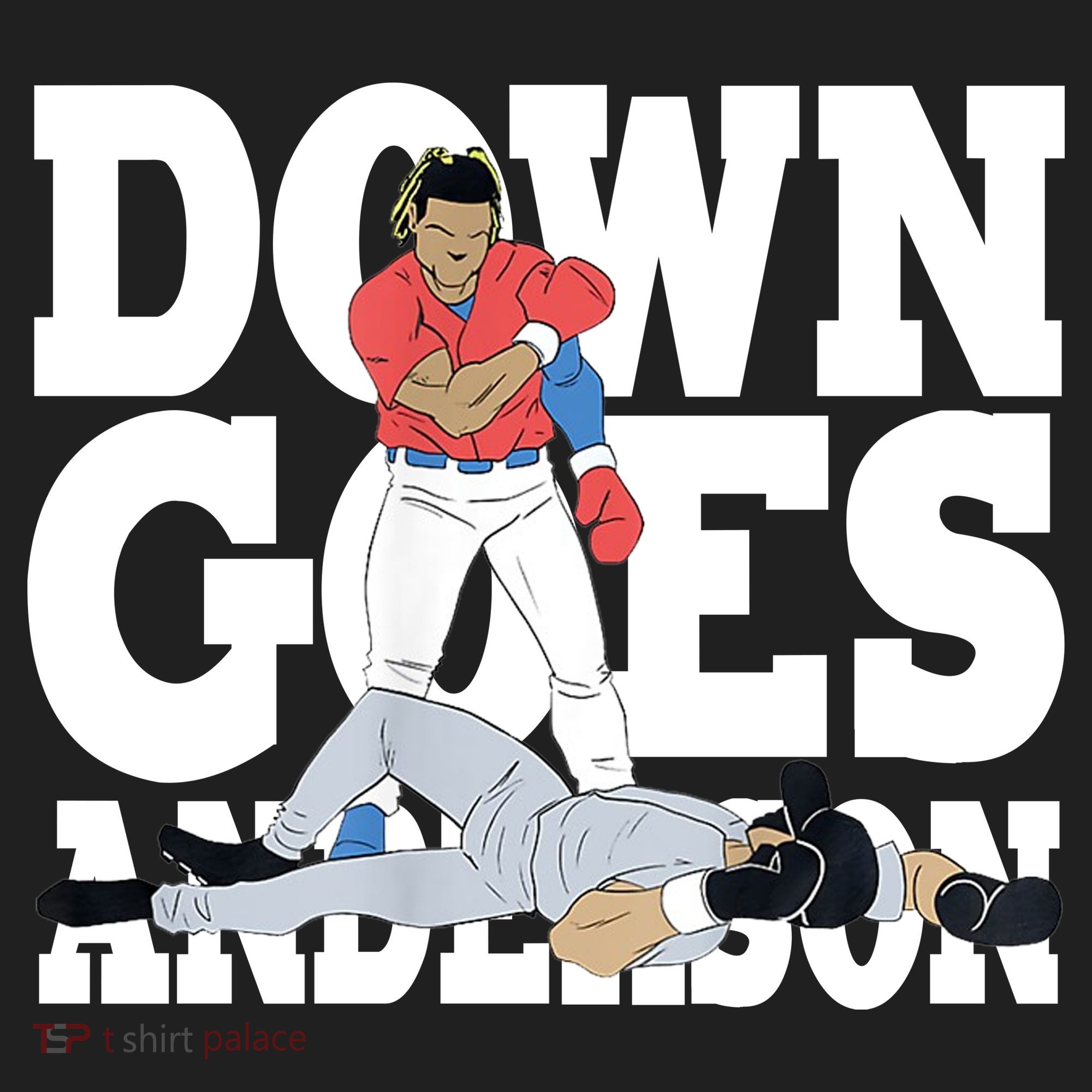 Down Goes Anderson Baseball Fight Women's Sweatshirt