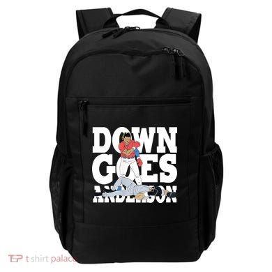 Down Goes Anderson Baseball Fight Backpack