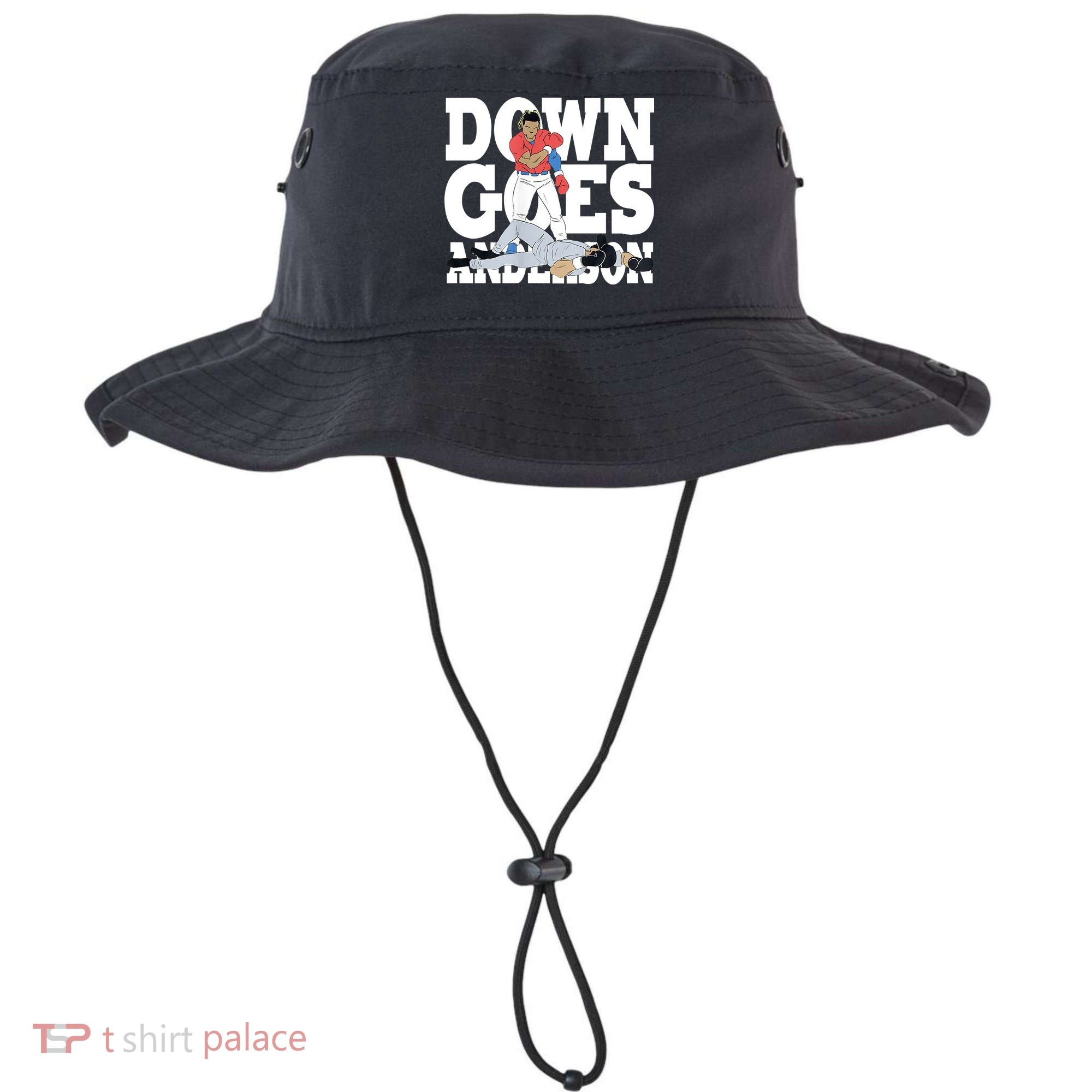 Down Goes Anderson Baseball Fight Bucket Hat