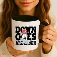 Down Goes Anderson Baseball Fight Coffee Mug thumb 3