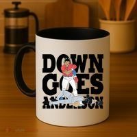 Down Goes Anderson Baseball Fight Coffee Mug thumb 4