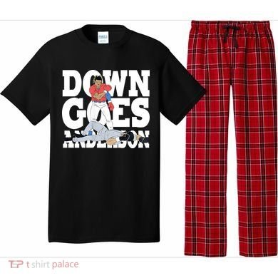 Down Goes Anderson Baseball Fight Pajama Set
