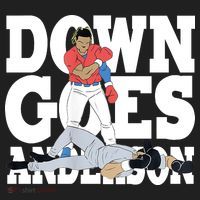 Down Goes Anderson Baseball Fight 40oz Vacuum Insulated Stainless Steel Travel Tumbler thumb 4