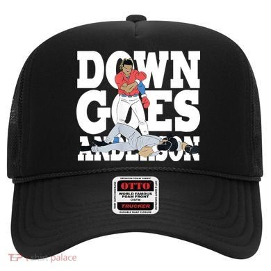 Down Goes Anderson Baseball Fight Hat