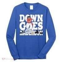 Down Goes Anderson Baseball Fight Long Sleeve Shirt thumb 0