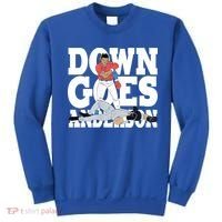 Down Goes Anderson Baseball Fight Sweatshirt thumb 0