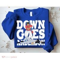 Down Goes Anderson Baseball Fight Sweatshirt thumb 2