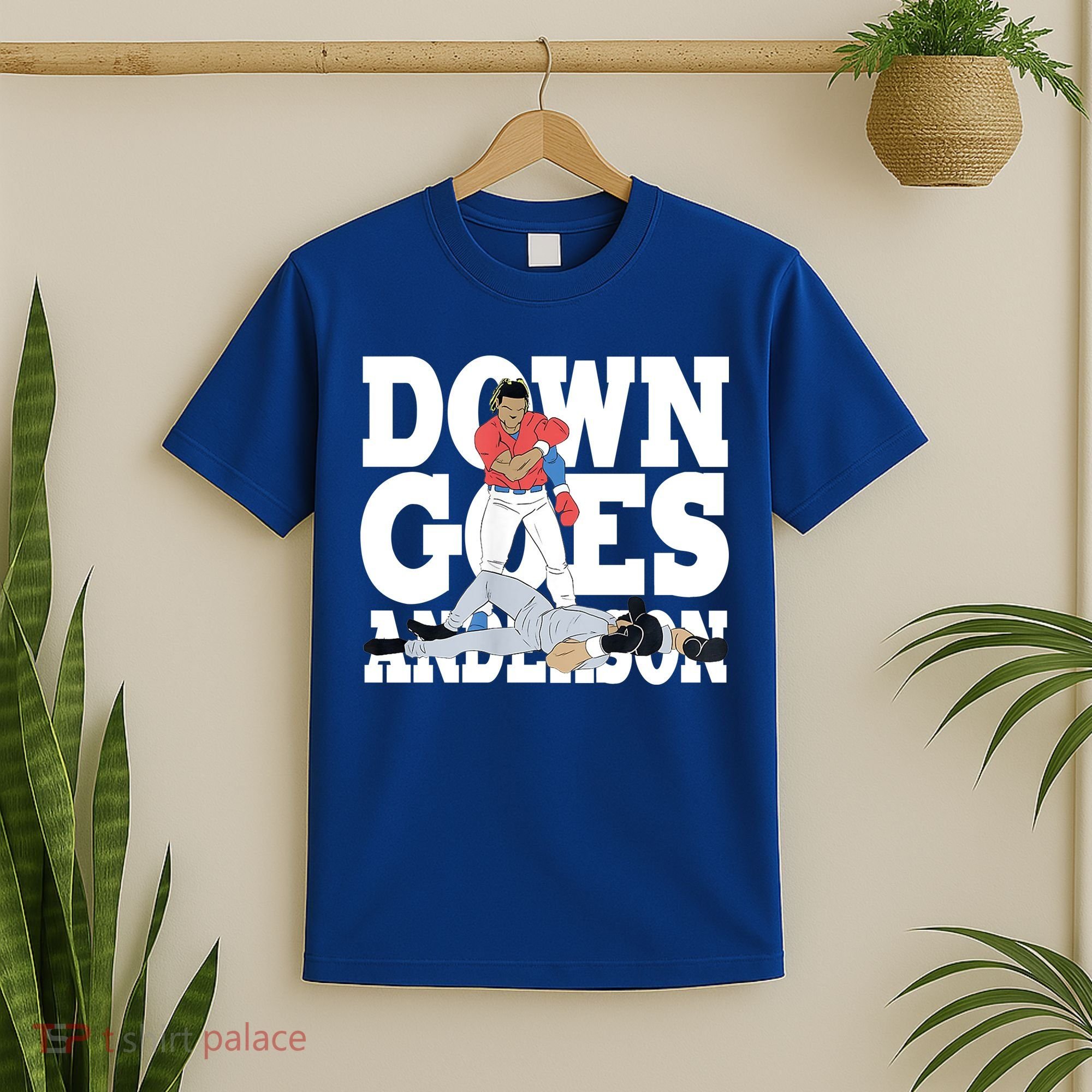 Down Goes Anderson Baseball Fight T-Shirt