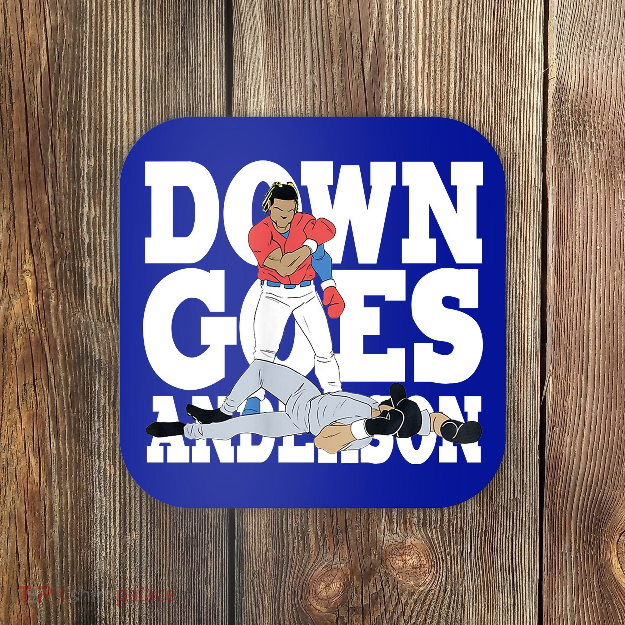Down Goes Anderson Baseball Fight Coaster