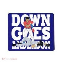 Down Goes Anderson Baseball Fight Mousepad thumb 0