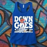 Down Goes Anderson Baseball Fight Women's Tank Top thumb 3