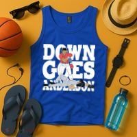 Down Goes Anderson Baseball Fight Tank Top thumb 4