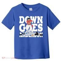 Down Goes Anderson Baseball Fight Toddler T-Shirt thumb 0
