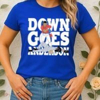 Down Goes Anderson Baseball Fight Women's T-Shirt thumb 2