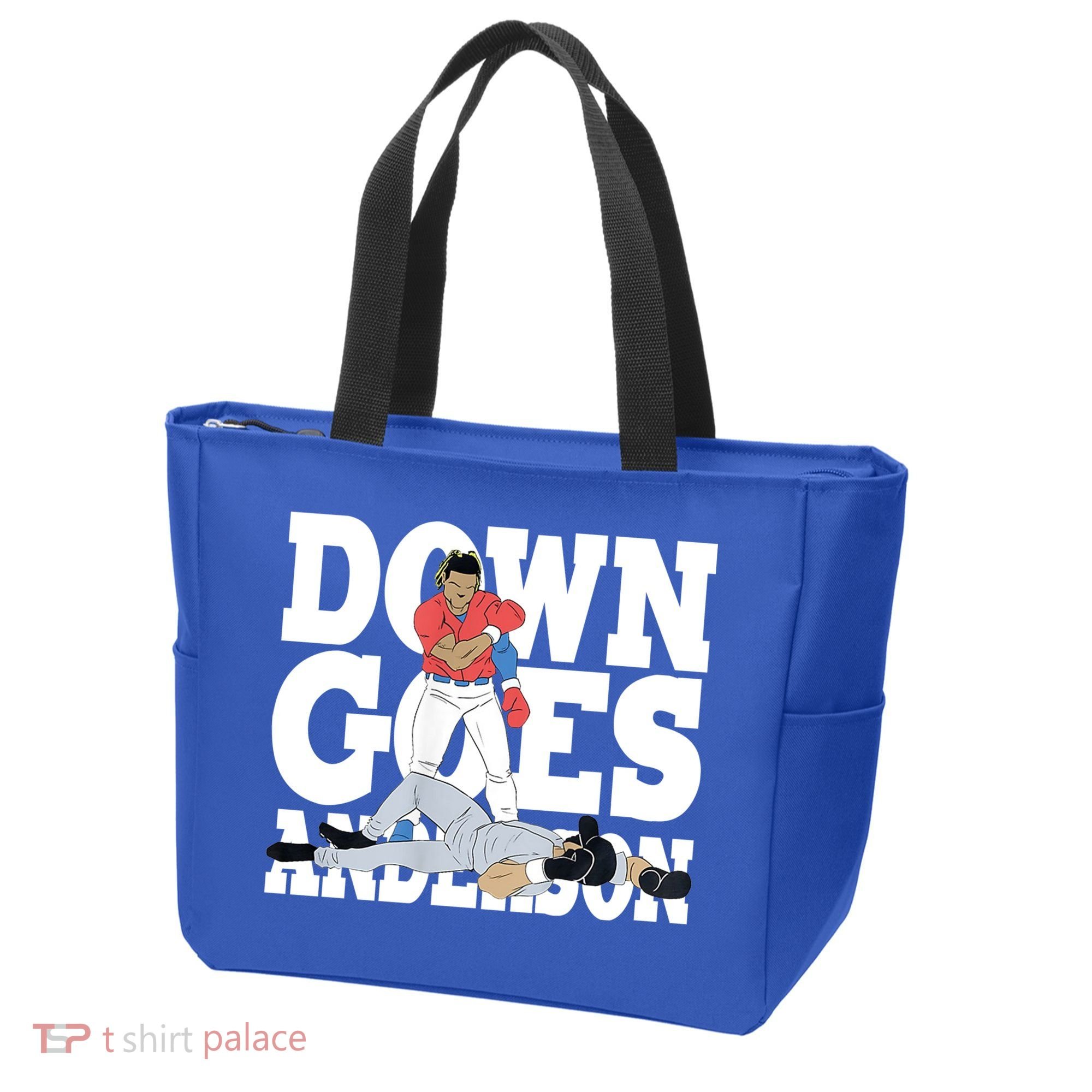 Down Goes Anderson Baseball Fight Tote Bag