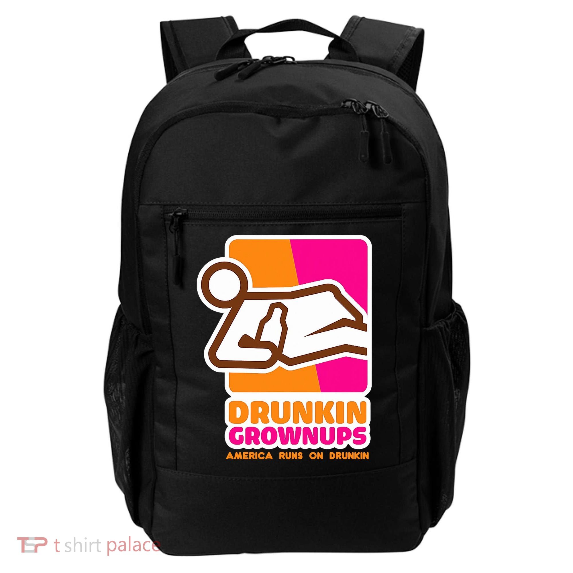 Drunkin Grownups Adult Party Sarcastic Drinking Backpack
