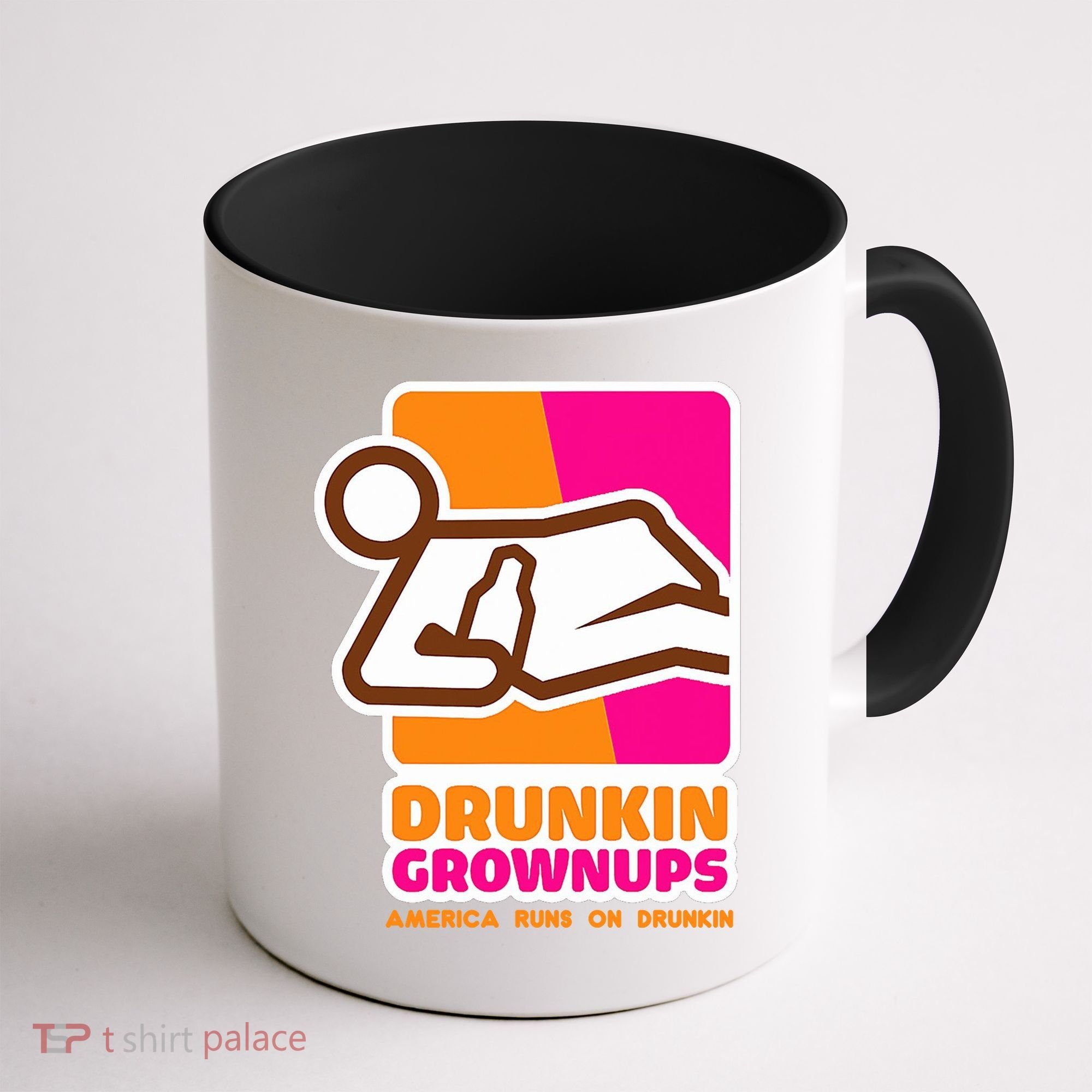 Drunkin Grownups Adult Party Sarcastic Drinking Coffee Mug