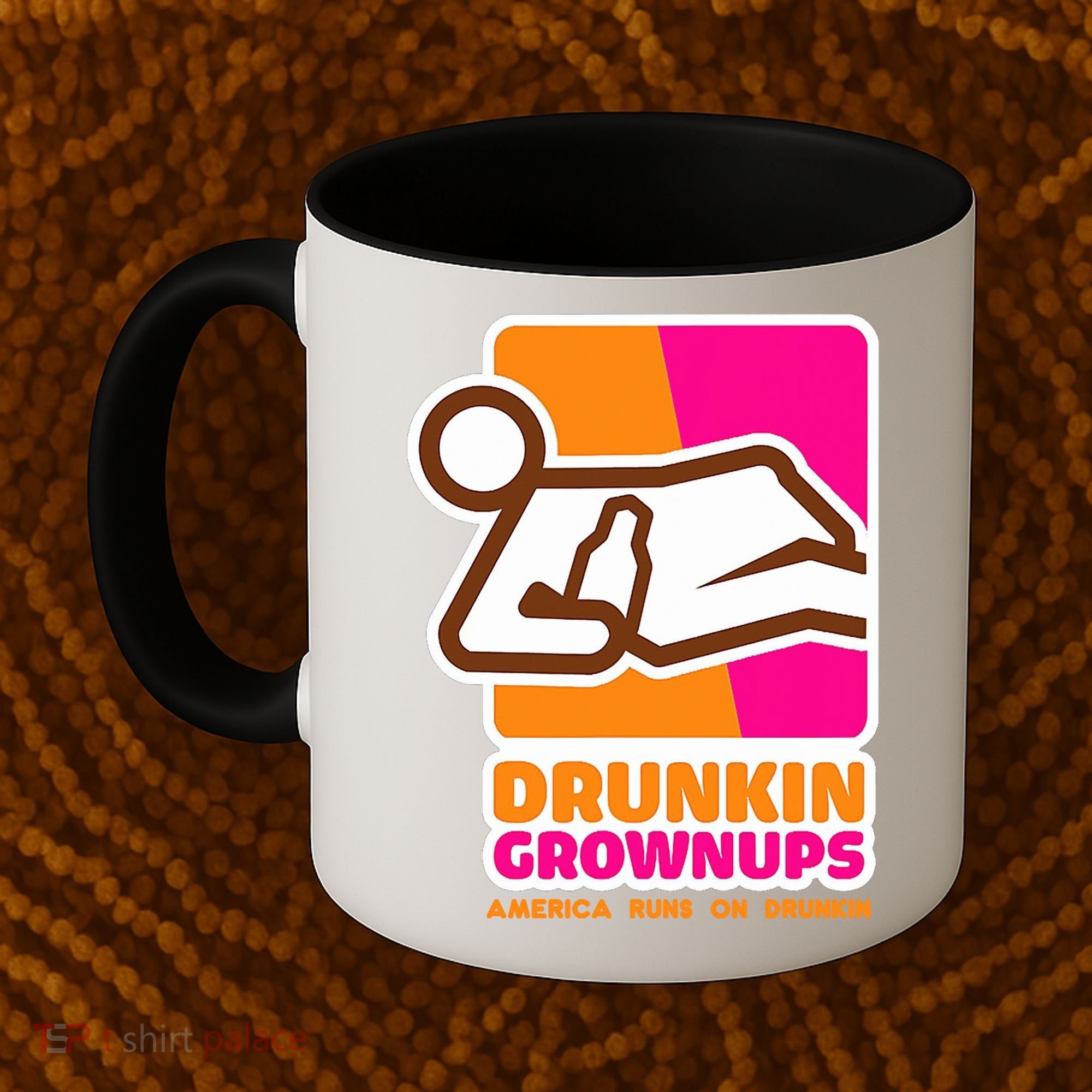 Drunkin Grownups Adult Party Sarcastic Drinking Coffee Mug