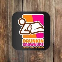 Drunkin Grownups Adult Party Sarcastic Drinking Coaster thumb 0