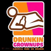 Drunkin Grownups Adult Party Sarcastic Drinking Women's Hoodie thumb 2