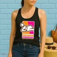 Drunkin Grownups Adult Party Sarcastic Drinking Women's Tank Top thumb 2