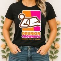 Drunkin Grownups Adult Party Sarcastic Drinking Women's T-Shirt thumb 2