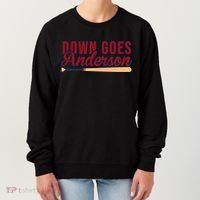 Down Goes Anderson Baseball Bat Women's Sweatshirt thumb 0