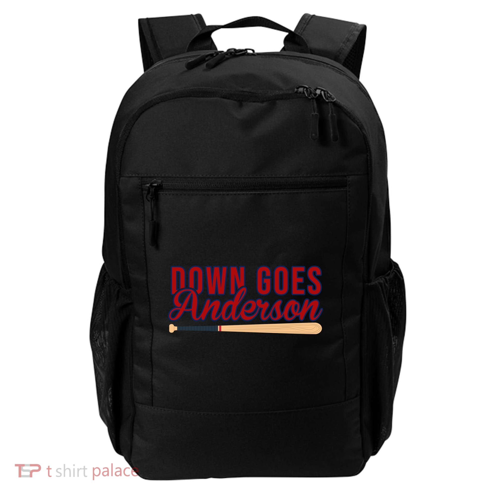 Down Goes Anderson Baseball Bat Backpack