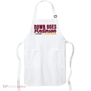 Down Goes Anderson Baseball Bat Apron