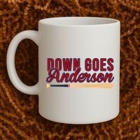 Down Goes Anderson Baseball Bat Coffee Mug thumb 2
