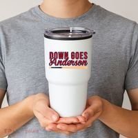 Down Goes Anderson Baseball Bat Tumbler thumb 2