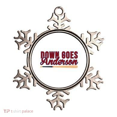 Down Goes Anderson Baseball Bat Ornament