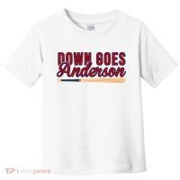 Down Goes Anderson Baseball Bat Toddler T-Shirt thumb 0