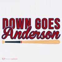 Down Goes Anderson Baseball Bat Visor thumb 3