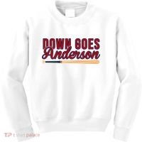 Down Goes Anderson Baseball Bat Kids Sweatshirt thumb 0