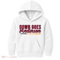 Down Goes Anderson Baseball Bat Kids Hoodie thumb 0
