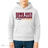 Down Goes Anderson Baseball Bat Kids Hoodie thumb 4