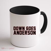 Down Goes Anderson Baseball Cleveland Vs Chicago Coffee Mug thumb 1