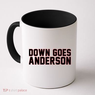 Down Goes Anderson Baseball Cleveland Vs Chicago Coffee Mug