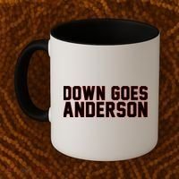 Down Goes Anderson Baseball Cleveland Vs Chicago Coffee Mug thumb 2