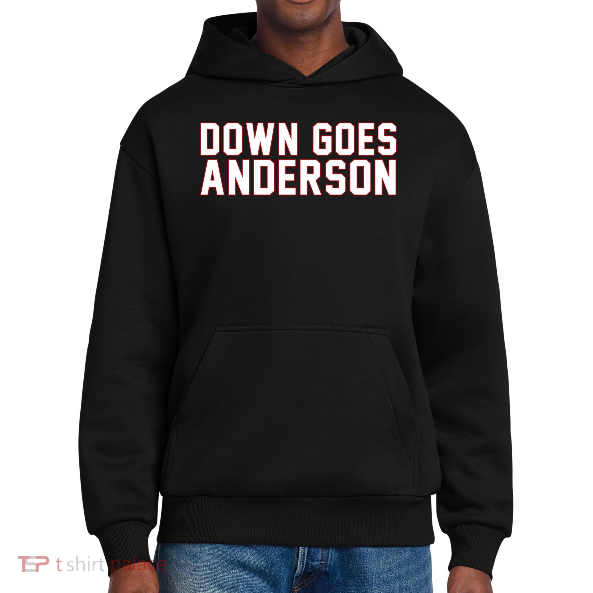 Down Goes Anderson Baseball Cleveland Vs Chicago District V.I.T. Heavyweight Hoodie