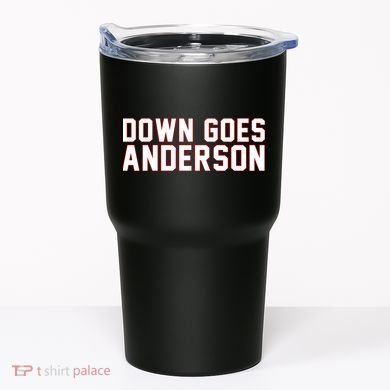 Down Goes Anderson Baseball Cleveland Vs Chicago Tumbler